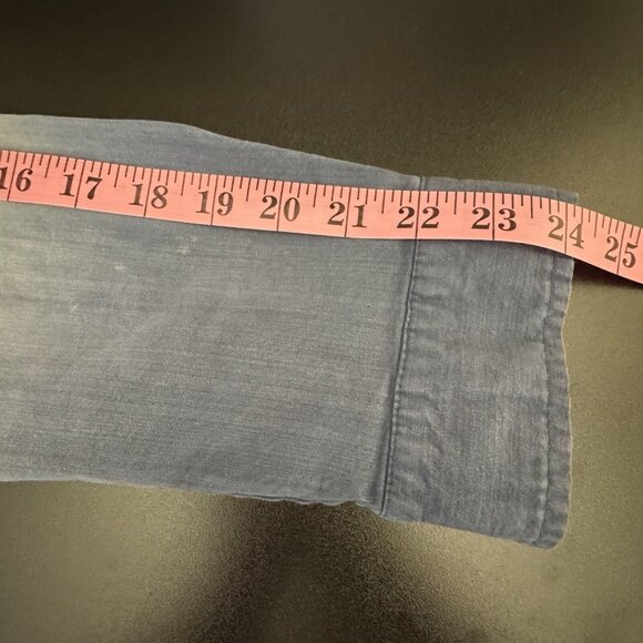 Michael Kors Womens Button Up Long Sleeve Stretch Denim Shirt Blue Size 8 - Picture 6 of 7